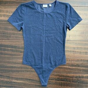 Babaton Aritzia Navy Blue Shape Lace Contour Bodysuit